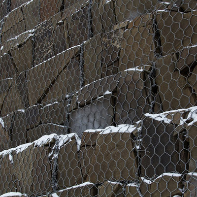 Woven Gabion Wire Mesh High Tensile Bank Protection Galvanized Steel Erosion Barrier