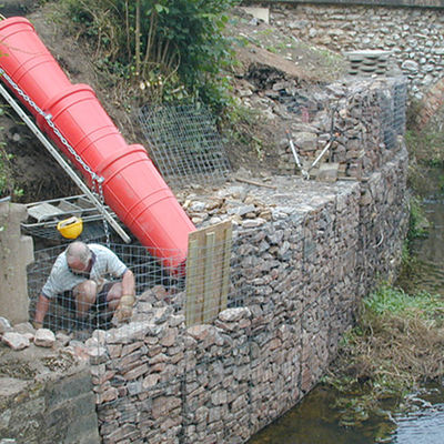 Customizable Heavy Duty Galvanized Construction Welded Gabion Basket With 50x50mm Mesh for Riverbank Stabilization Retaining Walls 2m x 1m x 1m