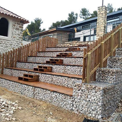 High Tensile Gabion Wall Fence Baskets Welded Retaining Systems