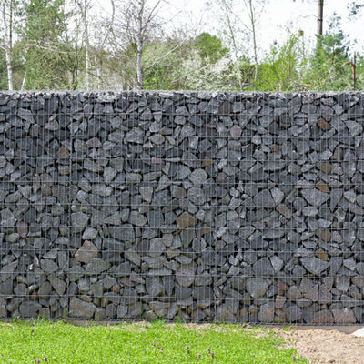 275g Zinc Coated Durable Welded Gabion Wire Mesh Retaining Wall With 50x100mm Aperture for Soil Erosion Control and Flood Protection (2m x 1m x 1m)