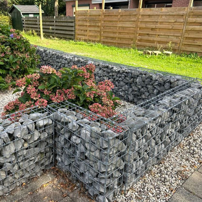Custom Sized Welded Gabion Planter Baskets Landscape Mesh For Garden Design