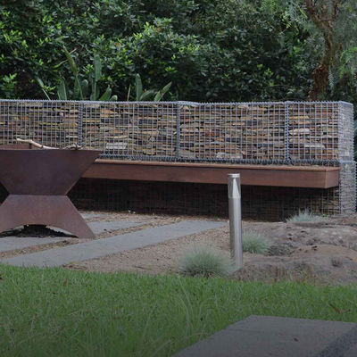 Modern Garden Partition Welded Gabion Mesh Corrosion Resistant Custom Sizes