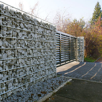 Vertical Garden Design Welded Gabion Cage Heavy Duty Mesh Aesthetic Outdoor Structure