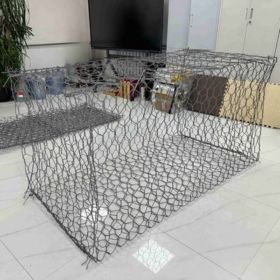 PVC Coated Gabion Basket Gabion Cloture Mattress 6*2*1m Gabion Baskets For River Use