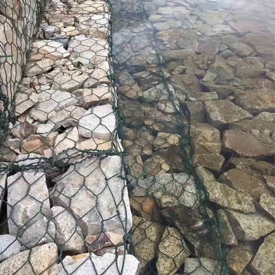 Hot-Dip Galvanized Gabion Mattress Flexible Stone Cage Grid For Riverbank Reinforcement