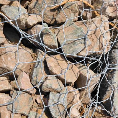 Hot Dipped Galvanized Gabion Box 2.0-4.0mm Wire Double Twist Mesh