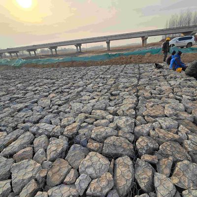 High-Quality Woven Gabion Boxes  PVCCoated Stone Cage For Slope Protection Erosion Control