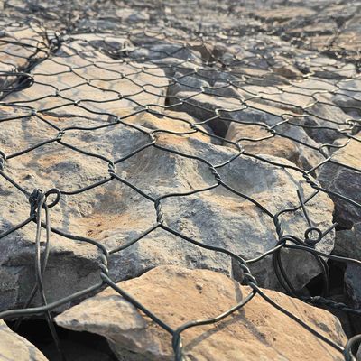 Custom Sized Galvanized Gabion Baskets For Slope Protection Stone Cage Walls
