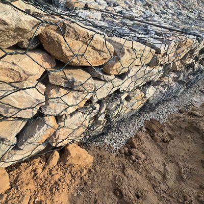 Manufacture Low Price Woven Gabion Basket Mesh Pvc Coated Gabions Boxs Galvanized Hexagonal Gabion Netting