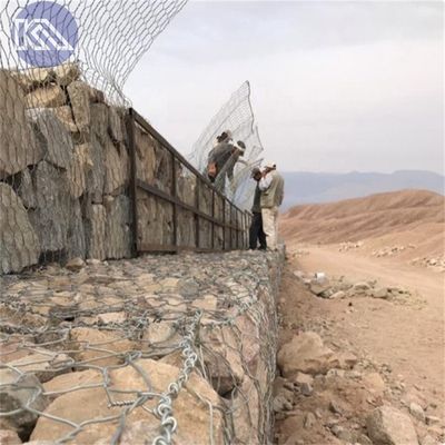 4*1*1 Gabion Basket Hexagonal Hole Erosion Control Metal Stone Cages For Flood Control