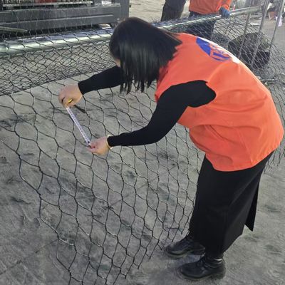 Anti Corrosion Gabion Rock Cages For Walls 4mx1mx1m Flexible Stone Filled Gabion Box For Drainage Channel Protection