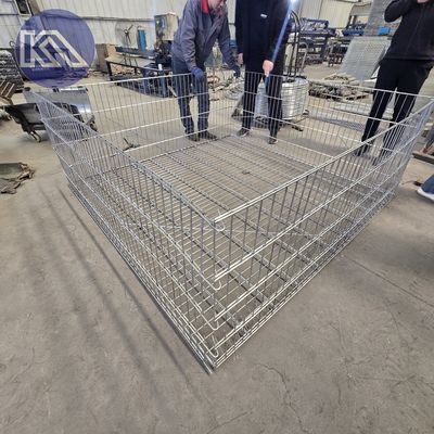 Hot Dipped Galvanized Durable Welded Gabion Box 50x200mm Aperture For Flood Control And Landscape