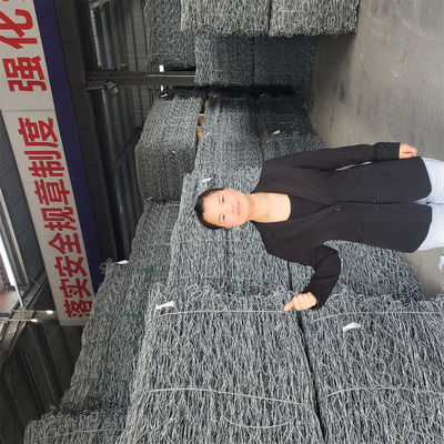 Stainless Steel  Woven Gabion Box Hydraulic Engineering Rockfall Barrier Heavy Duty Rustproof Free Assembly