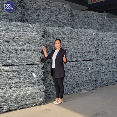 3X1X0.5m Mesh Gabion Box Made by KN Gabion Basket Manufacture in Anping