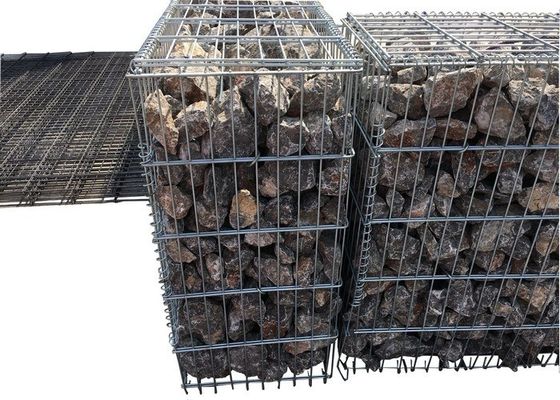 Durable Customizable Size Welded Stone Gabion Cage Planter For Bank Protection