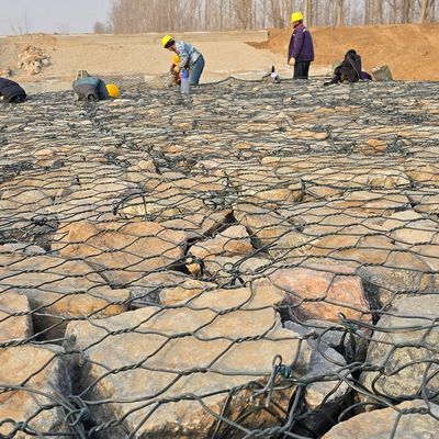 Protect Your Project With PVC Coated Gabion Wire Mesh For Sustainable Riverbank Protection And Slope Stabilization