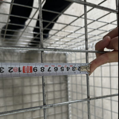 3mm Helical Wire Gabion Fence Panels - Galvanized Steel with 220-300g/m² Zinc Coating