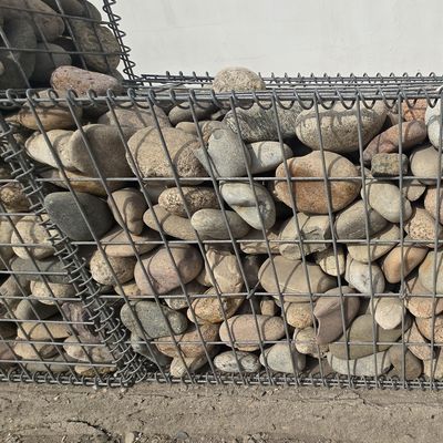 Hot-Dip Galvanized Welded Gabion Wall Baskets (1m x 0.5m x 0.3m) for Courtyard Boundary Retaining Walls & Garden Zoning