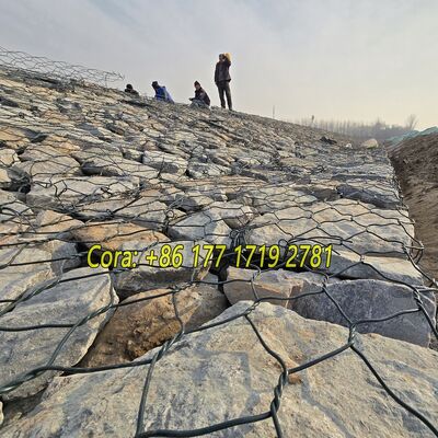 Corrosion-Resistant Double-Twisted 2*1*1m Gabion Box For Civil Engineering