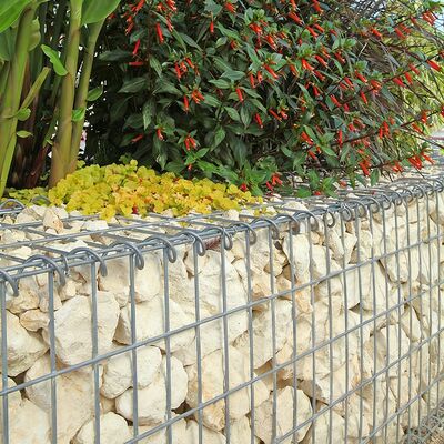 Custom Welded Gabion Cage With Hot-Dip Galvanized Coating For Elegant Garden Walls