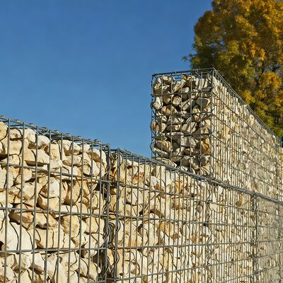 Garden Platform Decoration Materials Welded Gabion Mesh Metal Cage Metal Box For Stone Installation Wall Decoration Cage