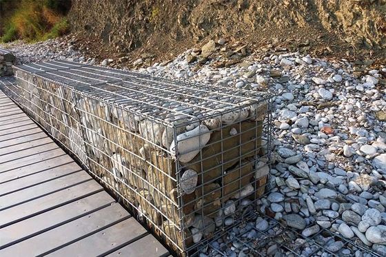 Hot Dip Galvanized Gabion Planter 6x2x1m with 50x50mm Mesh