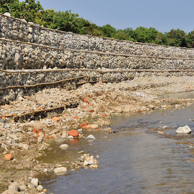 Woven Gabion Mattress Riverbed Stabilization Erosion Control Heavy Duty Zinc Coated