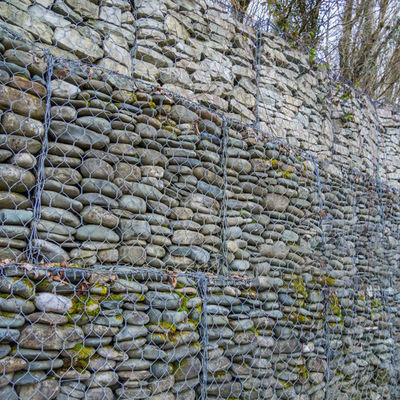 2x1x1 M Canal Reinforcement Cage Rock Retaining Wall Flexible Design Soil Stabilization CE