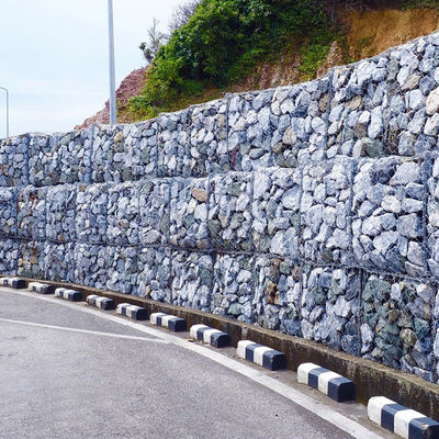 Woven Gabion Rock Cage Retaining Wall River Bank Flood Control Erosion Protection Zinc Coated