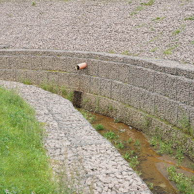 PVC Coated Rock Basket Wall Reservoir Bank Protection Anti Corrosion Heavy Duty Gabion Baskets