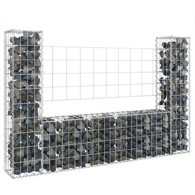 Hot Dip Galvanized Gabion Planter 4x1x1m with 50x50mm Mesh