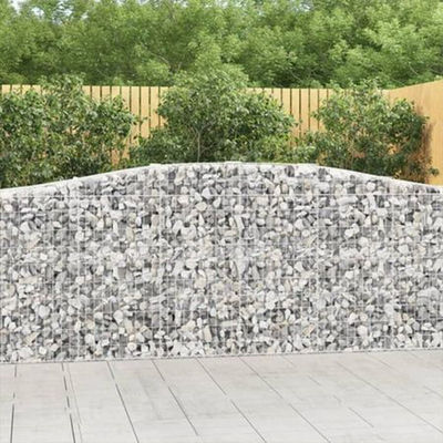 Garden Planting Of Plants With Galvanized wall Gabion Wall