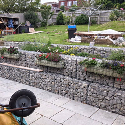 Easy Installation Gabion Baskets 2x1x1 Welded Gabion Mattress For Protection