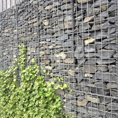 High Strength Gabion Retaining Wall Anti Rust Welded Gabion Box Cage For Flood Prevention