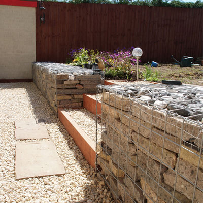 Galvanized Welded Mesh Gabion Fence for Retaining Walls & Garden Decoration