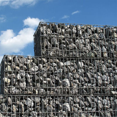 Customizable Heavy Duty Galvanized Construction Welded Gabion Basket With 50x50mm Mesh for Riverbank Stabilization Retaining Walls 2m x 1m x 1m