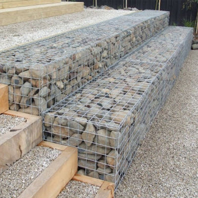 2X1X1m Wire Mesh Gabion Planter Galvanised Steel Stone Retaining Wall