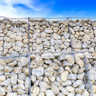 Modern Garden Welded Gabion Box Wall Rustproof Steel Custom Sizes Landscaping