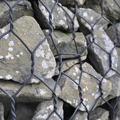 2X1X1m En Standard Galvanized Stone Cage Gabion Box  for River Bank Protection