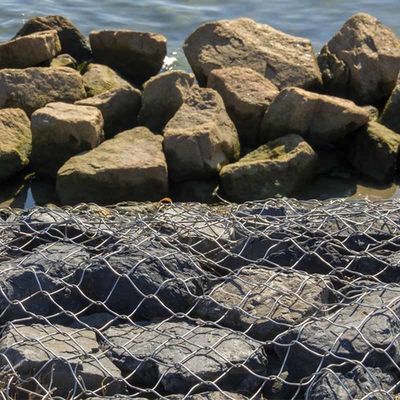 Black Low Carbon Iron Wire Gabion Boxes Perfect Choice For Erosion Control