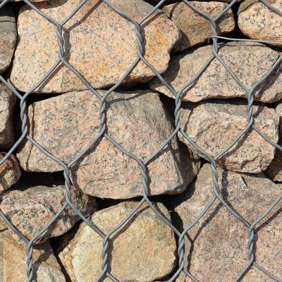 Woven Hexagonal Galvanized 4 X 1 X 1 PVC Coated Stone Basket Gabion Wall Fence Box Mesh For Wire Fencing