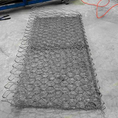 Hexagonal Wire Mesh Wall Netting Gabion Basket / Box With Diaphragms For Seawall Protection