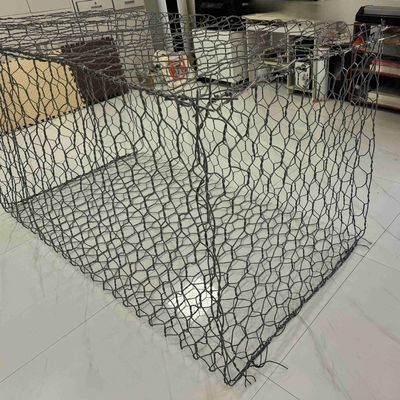 Triple Twist Low Carbon Steel Wire Gabion Basket 2*1*1m Easy to Install for River Protection