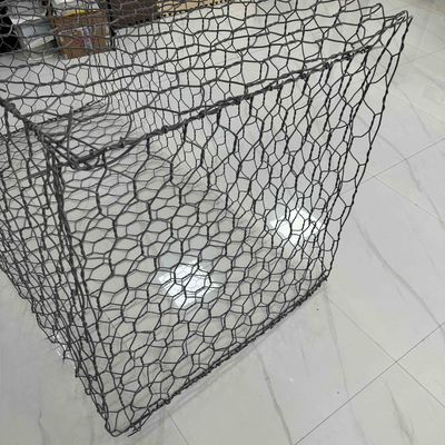 Galvanized Hexagonal Gabion Cages for Seawall Protection (2x1x1m)