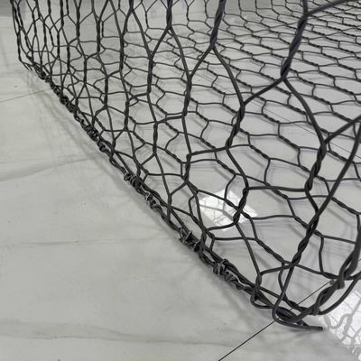 PVC Coated Woven Hexagonal 2x1x1m Standard Size Metal Gabions Baskets for River Bank Protection & Slope Stabilization