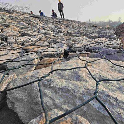 PVC Coated Wire Mesh Gabion Box Basket Stone Retaining Walls Gabion Box