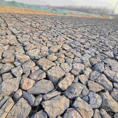 Gabion Basket Wall / Gabion Cage 2x1x0.5 / Pvc Coated Philippines