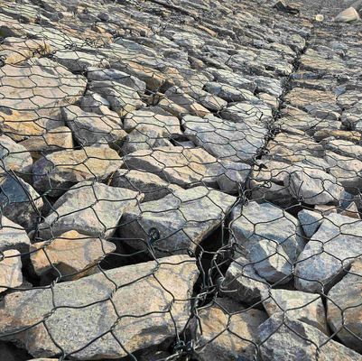 2*1*1M Hot Dip Galvanized Woven Wire Mesh Gabion Stone Cage Manufacturer