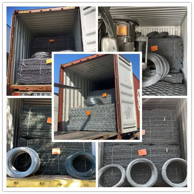 Heavy Galvanized Coated Philippines 3.05mm Gabion 80x100mm Gabion Rock Box 2x1x1m