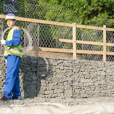 Erosion Control And Landscape Rockfall Gabion Rock Baskets For Stone Cage Retaining Wall